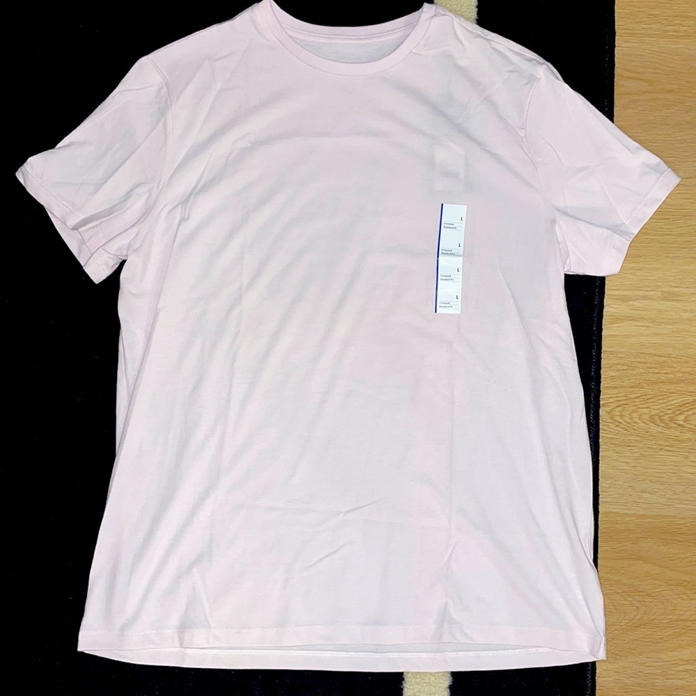 Light pink, large, Goodfellow, Crewneck, Standard fit t-shirt
